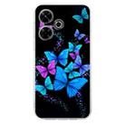 For Redmi Note 14 5G Colorful Painting Pattern TPU Phone Case(Color Butterflies) - 2
