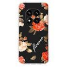 For Redmi Note 14 Pro+ 5G Colorful Painting Pattern TPU Phone Case(Flowers On Black) - 2