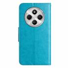 For Redmi 14C Butterfly Flower Pattern Flip Leather Phone Case(Blue) - 3