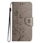 For Redmi Note 14 Pro+ 5G Butterfly Flower Pattern Flip Leather Phone Case(Grey) - 2