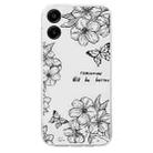For Samsung Galaxy A05 4G Colorful Painting Pattern TPU Phone Case(Butterfly Flower) - 2