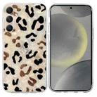 For Samsung Galaxy S25 5G Colorful Painting Pattern TPU Phone Case(Leopard) - 1
