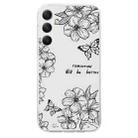 For Samsung Galaxy S24+ 5G Colorful Painting Pattern TPU Phone Case(Butterfly Flower) - 2