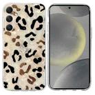 For Samsung Galaxy S24 5G Colorful Painting Pattern TPU Phone Case(Leopard) - 1