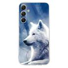 For Samsung Galaxy S24 FE 5G Colorful Painting Pattern TPU Phone Case(White Wolf) - 2