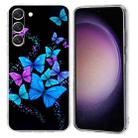 For Samsung Galaxy S23+ 5G Colorful Painting Pattern TPU Phone Case(Color Butterflies) - 1