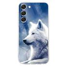 For Samsung Galaxy S23+ 5G Colorful Painting Pattern TPU Phone Case(White Wolf) - 2