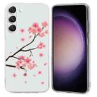 For Samsung Galaxy S23+ 5G Colorful Painting Pattern TPU Phone Case(Plum Blossom) - 1
