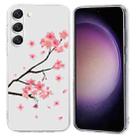 For Samsung Galaxy S23 5G Colorful Painting Pattern TPU Phone Case(Plum Blossom) - 1