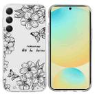 For Samsung Galaxy S23 FE 5G Colorful Painting Pattern TPU Phone Case(Butterfly Flower) - 1