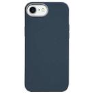For iPhone SE 2022 / SE 2020 Litchi Pattern Silver Edge Camera Frame Material Phone Case(Blue) - 1
