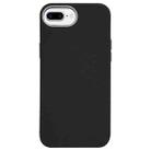 For iPhone 8 Plus / 7 Plus Litchi Pattern Silver Edge Camera Frame Material Phone Case(Black) - 1