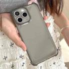 For iPhone 11 Pro Transparent Four-corner Shockproof TPU Phone Case(Black) - 1