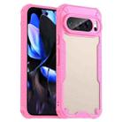 For Google Pixel 9 Pro Armor Glaze PC Hybrid TPU Phone Case(Pink) - 1