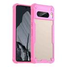 For Google Pixel 8 Pro Armor Glaze PC Hybrid TPU Phone Case(Pink) - 1