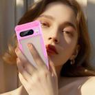 For Google Pixel 8 Pro Armor Glaze PC Hybrid TPU Phone Case(Pink) - 3