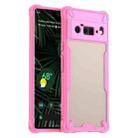 For Google Pixel 6 Pro Armor Glaze PC Hybrid TPU Phone Case(Pink) - 1