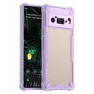 For Google Pixel 6 Pro Armor Glaze PC Hybrid TPU Phone Case(Purple) - 1