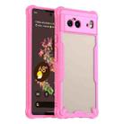 For Google Pixel 6 Armor Glaze PC Hybrid TPU Phone Case(Pink) - 1