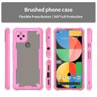 For Google Pixel 5a Armor Glaze PC Hybrid TPU Phone Case(Pink) - 2