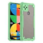 For Google Pixel 5a Armor Glaze PC Hybrid TPU Phone Case(Green) - 1