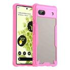 For Google Pixel 6a Armor Glaze PC Hybrid TPU Phone Case(Pink) - 1