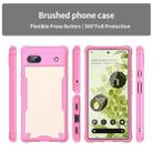 For Google Pixel 6a Armor Glaze PC Hybrid TPU Phone Case(Pink) - 2