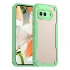 For Google Pixel 9a Armor Glaze PC Hybrid TPU Phone Case(Green) - 1