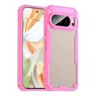 For Google Pixel 10 Pro Armor Glaze PC Hybrid TPU Phone Case(Pink) - 1