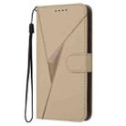 For Redmi 10A Triangle Pattern Buckle Clasp Leather Phone Case(Gold) - 2