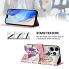 For iPhone 16 Pro Max Art Colored Drawing Pattern Leather Phone Case(Landscape) - 3