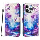 For iPhone 15 Pro Art Colored Drawing Pattern Leather Phone Case(Dreamland) - 2