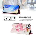 For iPhone 15 Plus Art Colored Drawing Pattern Leather Phone Case(Flamingo) - 2