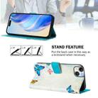 For iPhone 15 Plus Art Colored Drawing Pattern Leather Phone Case(Butterfly house) - 3