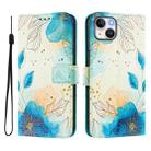 For iPhone 15 Art Colored Drawing Pattern Leather Phone Case(Flowering flowers) - 2