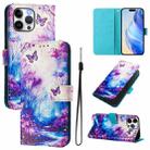 For iPhone 13 Pro Art Colored Drawing Pattern Leather Phone Case(Dreamland) - 1