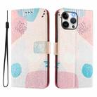 For iPhone 13 Pro Max Art Colored Drawing Pattern Leather Phone Case(Graffiti puzzle) - 2