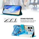 For iPhone 13 Pro Max Art Colored Drawing Pattern Leather Phone Case(Ocean marble) - 3