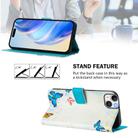 For iPhone 14 / 13 Art Colored Drawing Pattern Leather Phone Case(Butterfly house) - 3