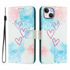 For iPhone 14 / 13 Art Colored Drawing Pattern Leather Phone Case(LOVE ME) - 2