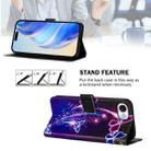 For iPhone 16e Art Colored Drawing Pattern Leather Phone Case(Fireworks butterfly) - 3