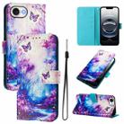 For iPhone SE 2024 Art Colored Drawing Pattern Leather Phone Case(Dreamland) - 1