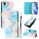 For iPhone SE 2024 Art Colored Drawing Pattern Leather Phone Case(LOVE ME) - 1