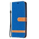 For Xiaomi Redmi 9A Color Matching Denim Texture Horizontal Flip Leather Case with Holder & Card Slots & Wallet & Lanyard(Royal Blue) - 2