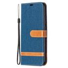 For Xiaomi Redmi 9C Color Matching Denim Texture Horizontal Flip Leather Case with Holder & Card Slots & Wallet & Lanyard(Dark Blue) - 2