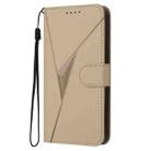 For Honor X8 4G / Play6T Pro / X30i Triangle Pattern Buckle Clasp Leather Phone Case(Gold) - 2