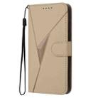 For Honor 300 Triangle Pattern Buckle Clasp Leather Phone Case(Gold) - 2