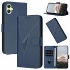 For Samsung Galaxy A06 4G Triangle Pattern Buckle Clasp Leather Phone Case(Royal Blue) - 1