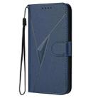 For Samsung Galaxy A56 5G Triangle Pattern Buckle Clasp Leather Phone Case(Royal Blue) - 2