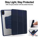 For Honor Pad X8a Tri-Fold Holder Rotation Leather Tablet Case(Dark Blue) - 2